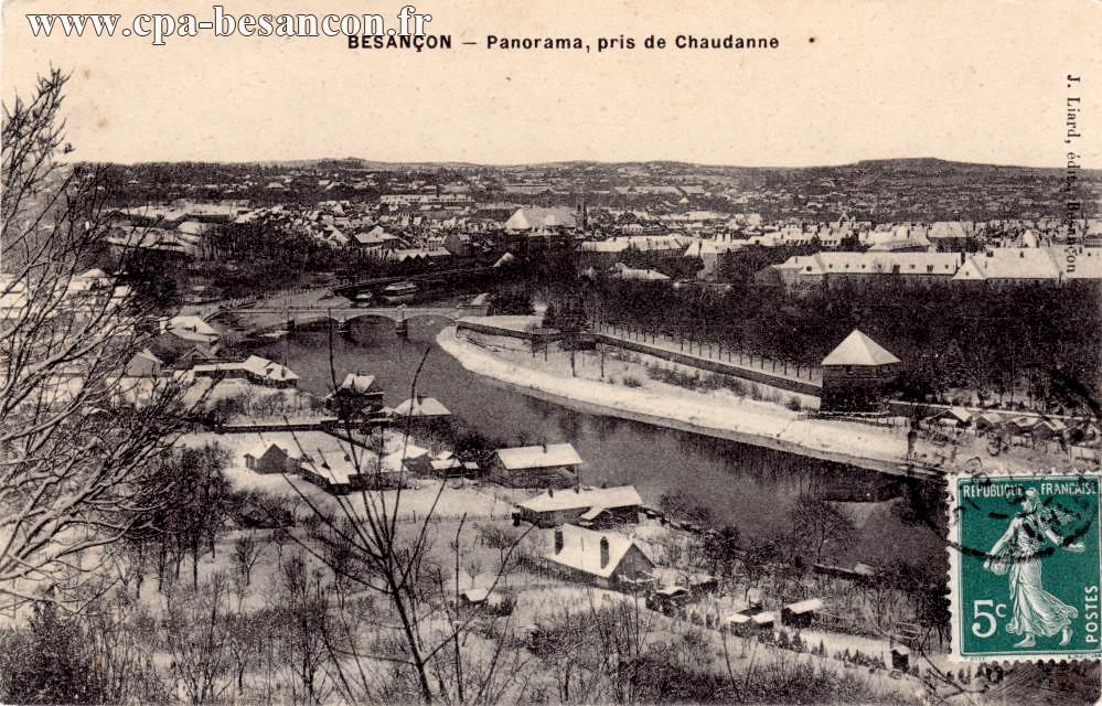 BESANÇON - Panorama, pris de Chaudanne